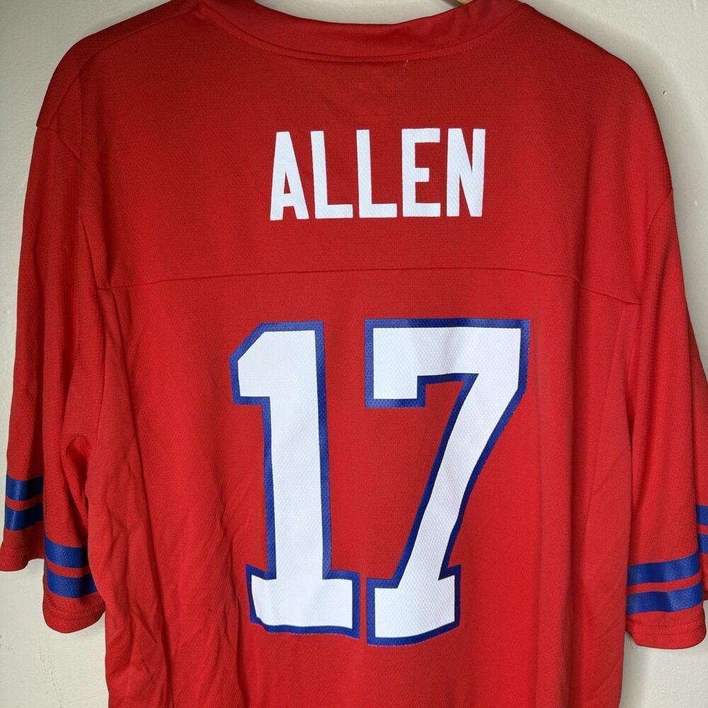 Josh Allen Buffalo Bills Jersey Mens XL Red Alternate NFL Football NWT - Picture 5 of 7
